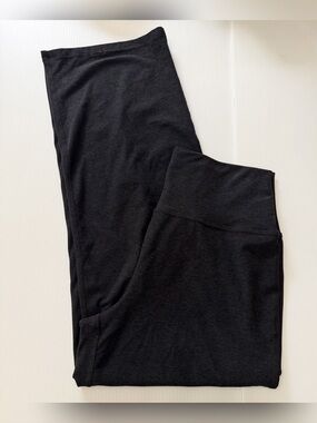 Beyond Yoga Spacedye Straight Wide Leg Pants Black